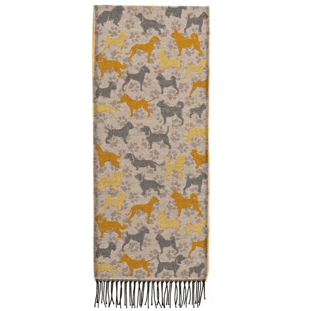 100% Acrylic Scarves with Dogs