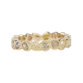 1.76ct Natural Fancy Color Diamond Full Eternity Band 14K Gold R6572