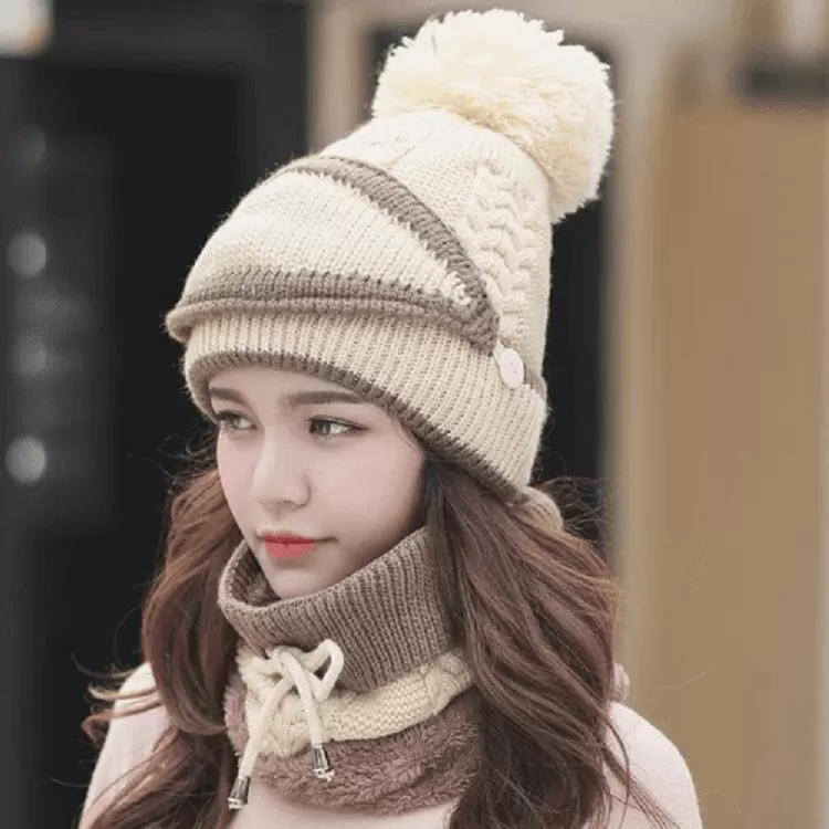 2022 New 3 in 1 Winter Beanie Set