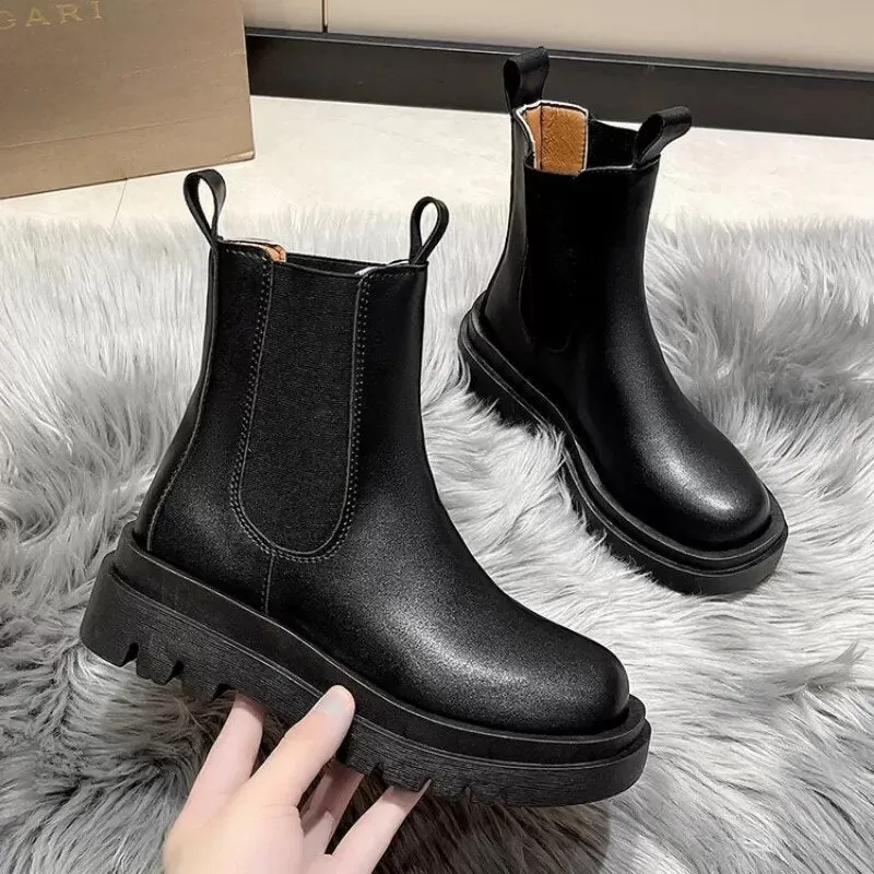 2024 New Thicken Winter Knight Boots Women Knee High Long Square Heel Motorcycle Boots