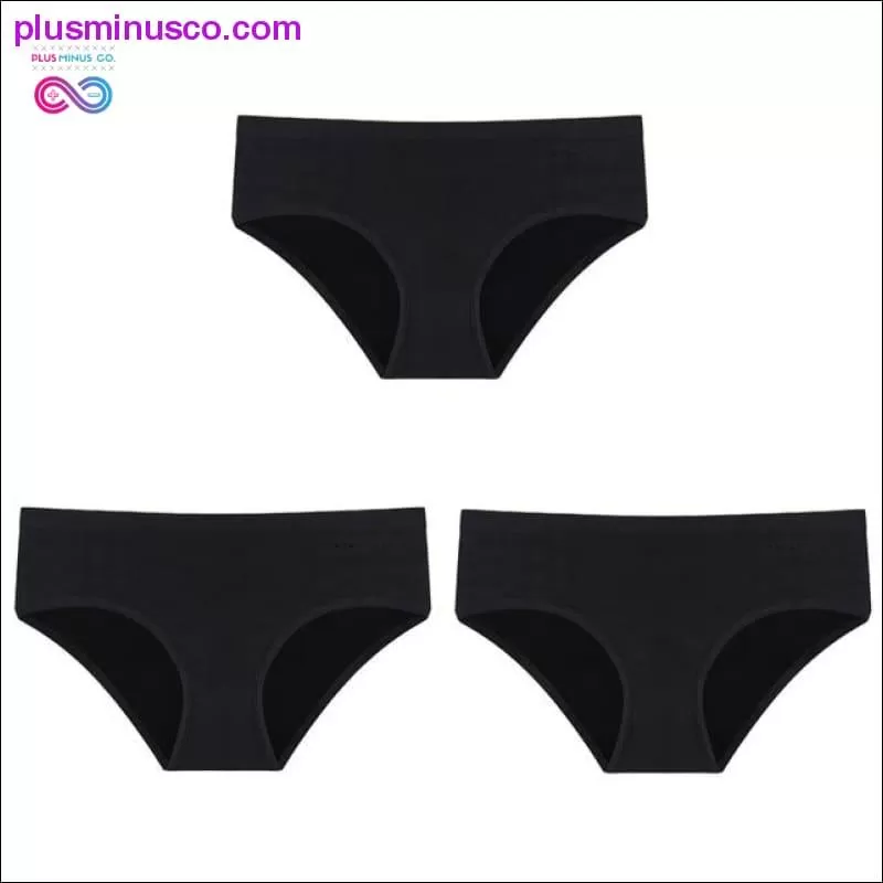 3PCS/Set Women's Panties Cotton Underwear Solid Color Briefs