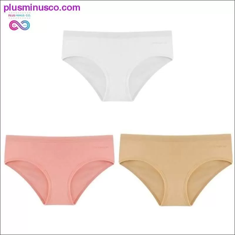 3PCS/Set Women's Panties Cotton Underwear Solid Color Briefs