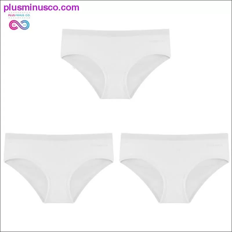 3PCS/Set Women's Panties Cotton Underwear Solid Color Briefs