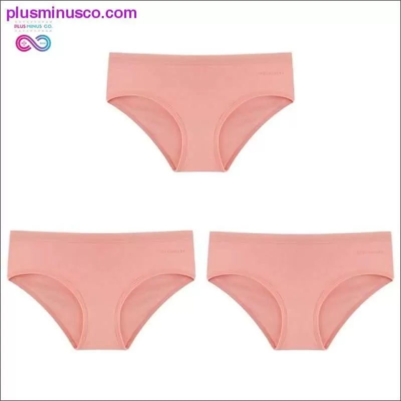 3PCS/Set Women's Panties Cotton Underwear Solid Color Briefs