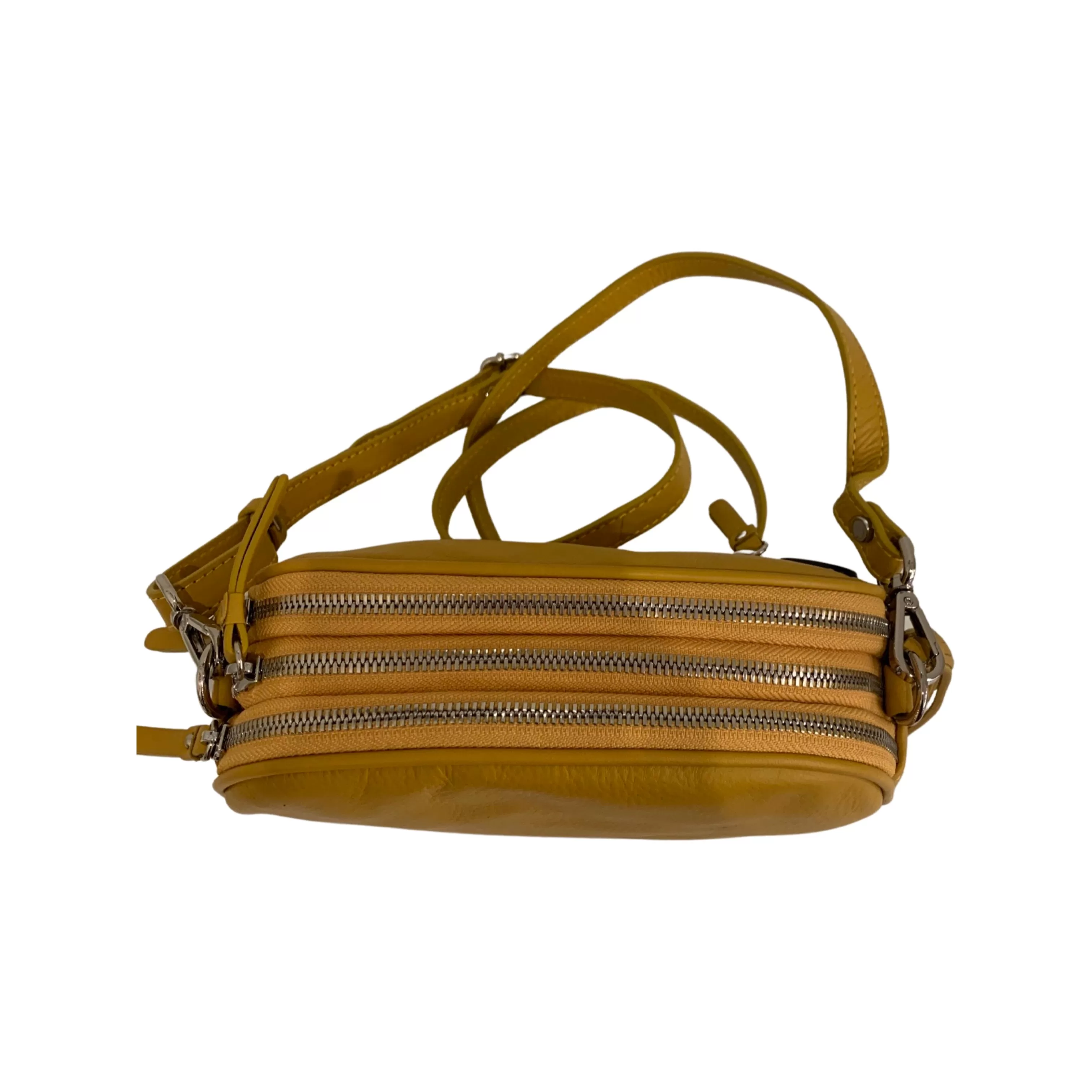 586847 Yellow Leather Purse