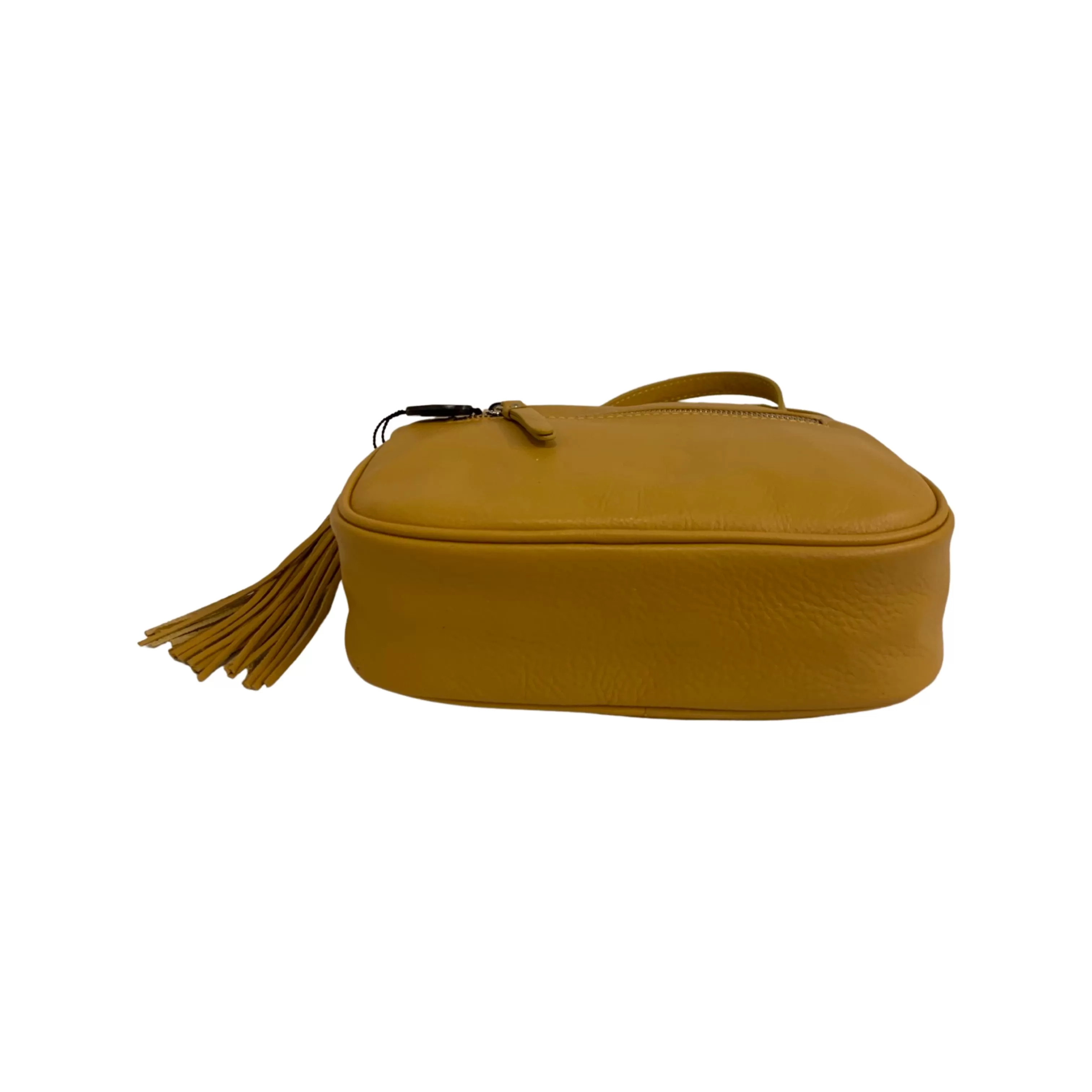 586847 Yellow Leather Purse