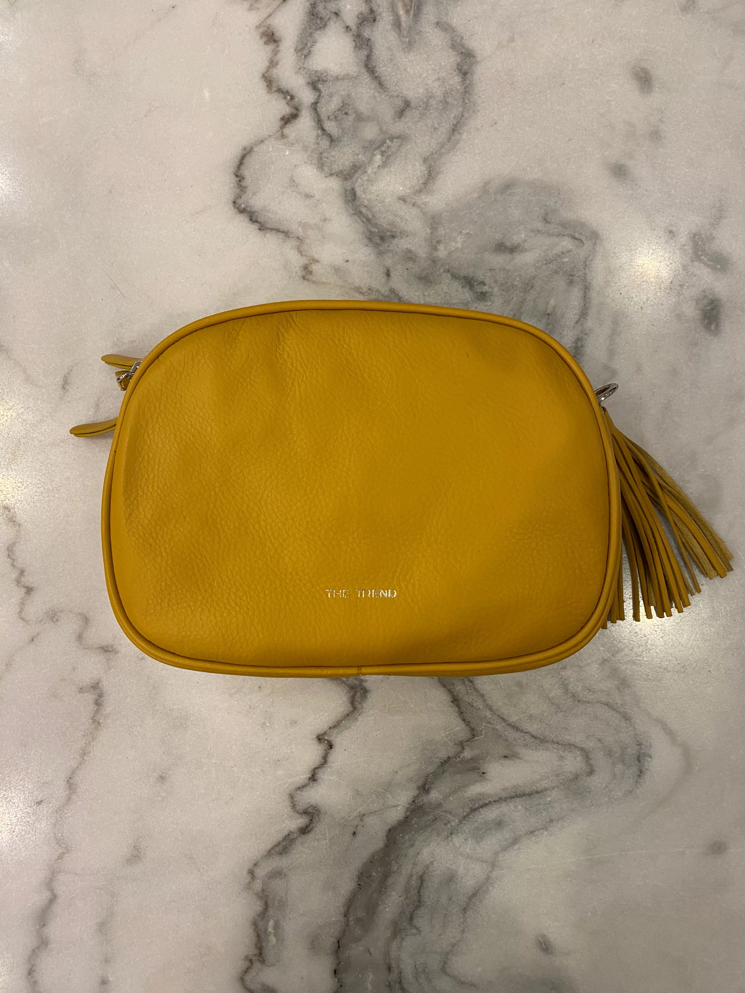 586847 Yellow Leather Purse