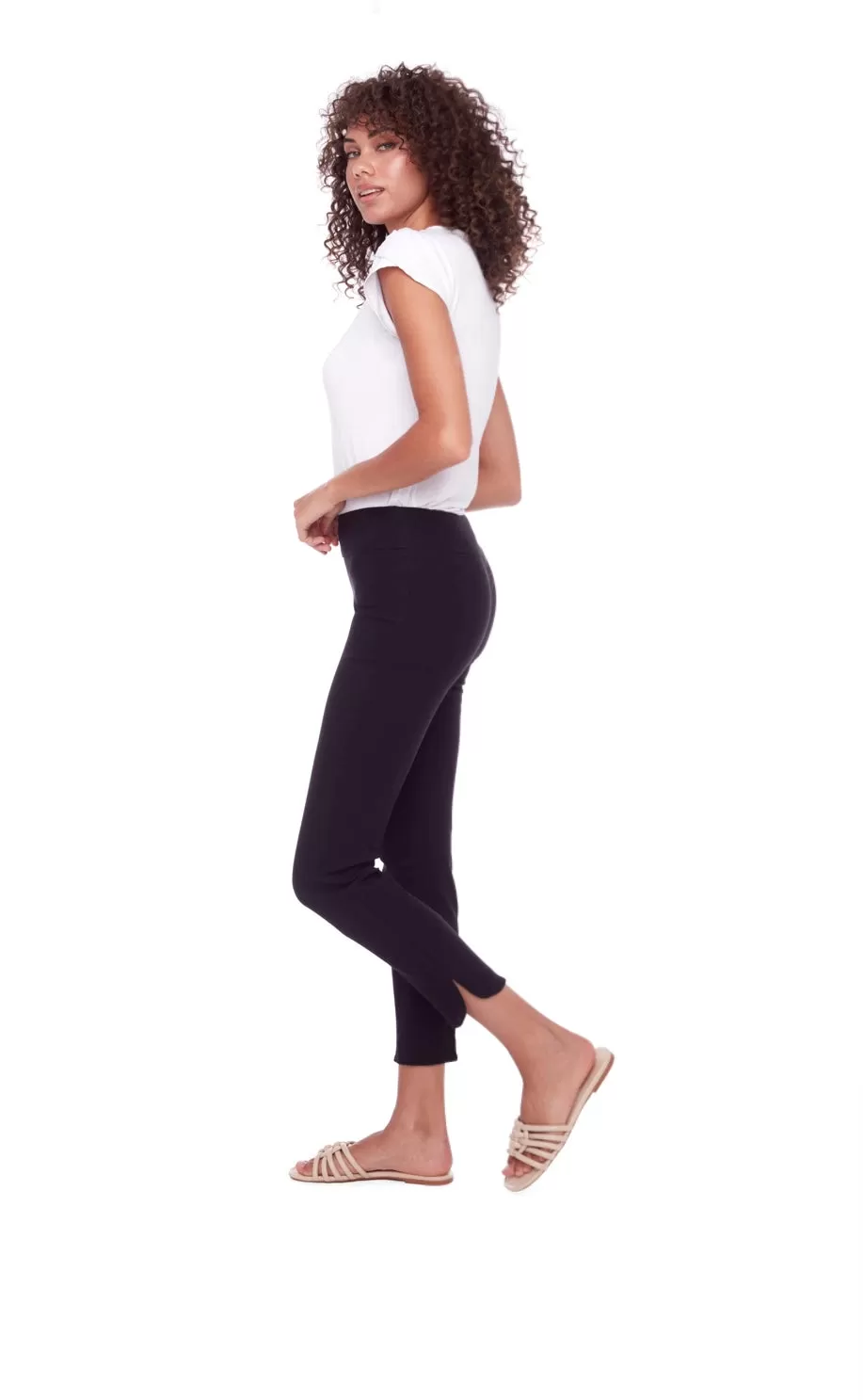 65027A Black Slim Ankle Pant