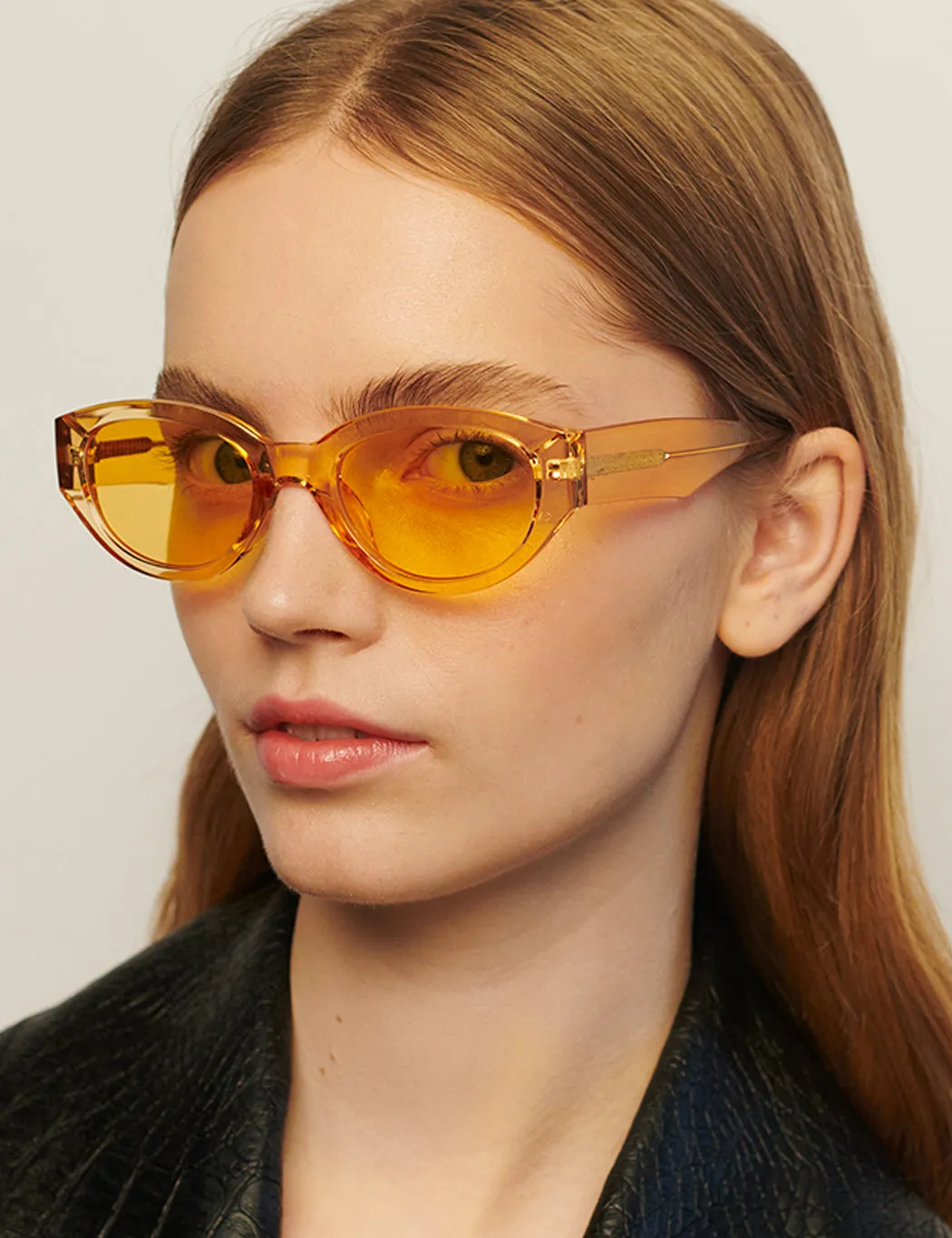 A. Kjaerbede Winnie Sunglasses - Yellow Transparent