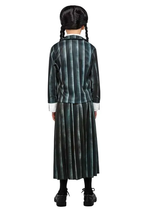 Addams Family Girl's Wednesday Nevermore Academy Uniform Costume