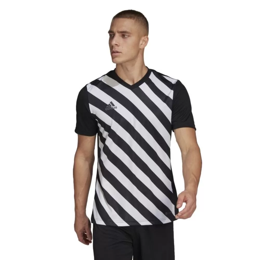 Adidas Adult Entrada 22 Graphic Jersey (Black/White)