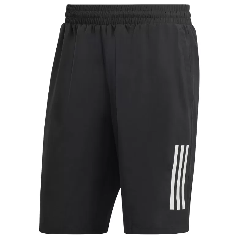 Adidas Club 3 Stripes Men Tennis Shorts - Black