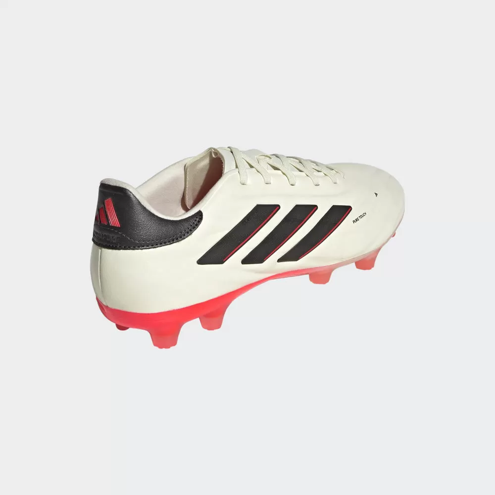 Adidas Copa Pure II Pro FG Football Boots (Ivory/Black/Solar Red)