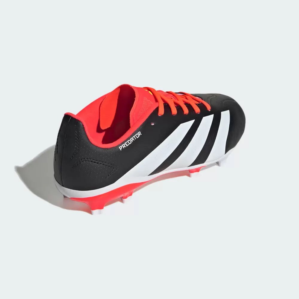 Adidas Predator League 24 FG Jnr Football Boots (Black/White/Solar Red)