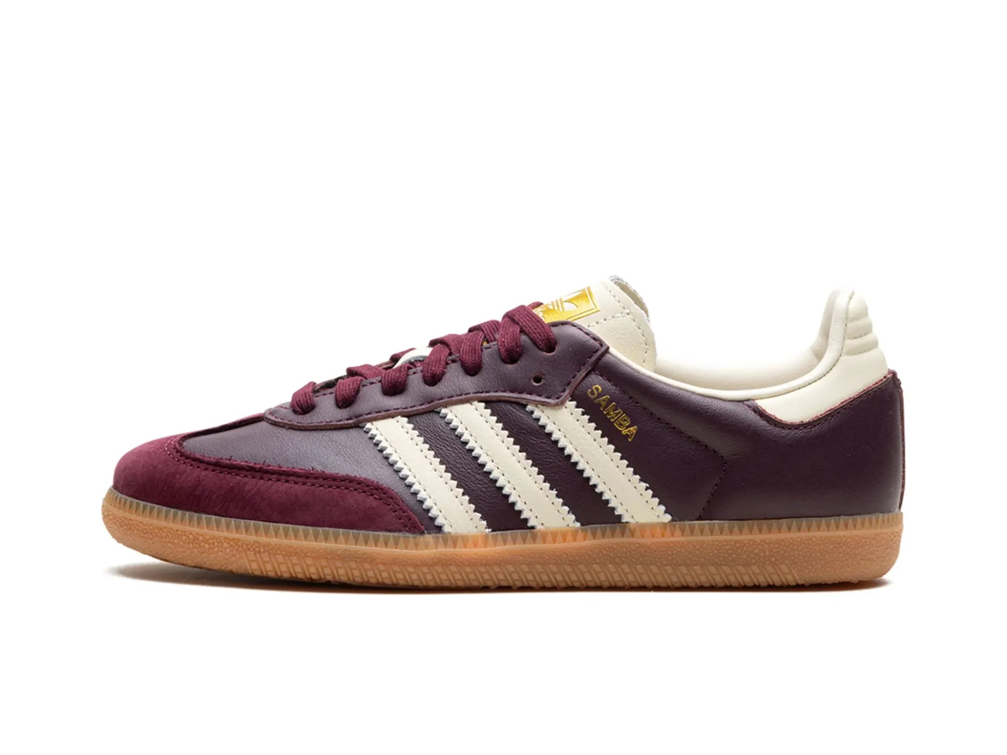 Adidas Samba OG Maroon Gold Metallic