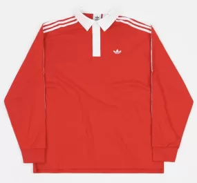 Adidas Solid Rugby Polo / Red