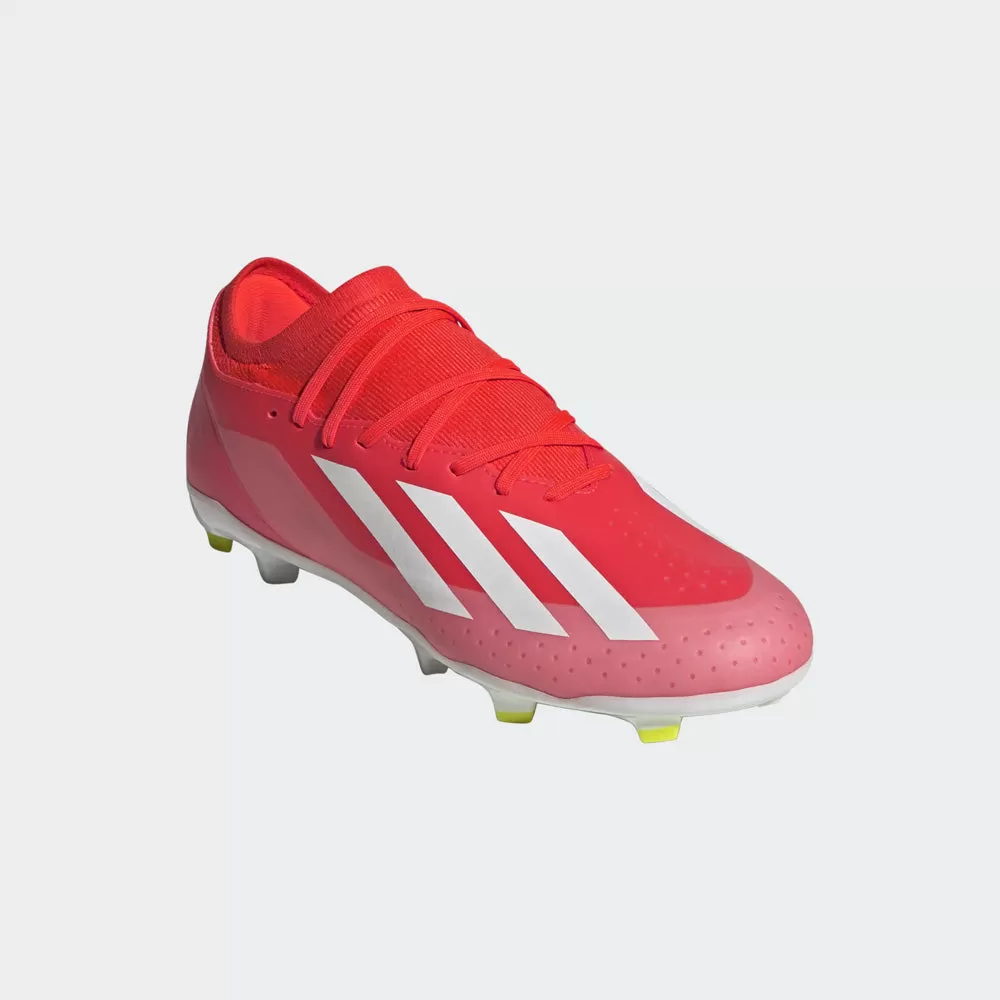 Adidas X Crazyfast League FG Football Boots (Solar Red/White/Yellow)