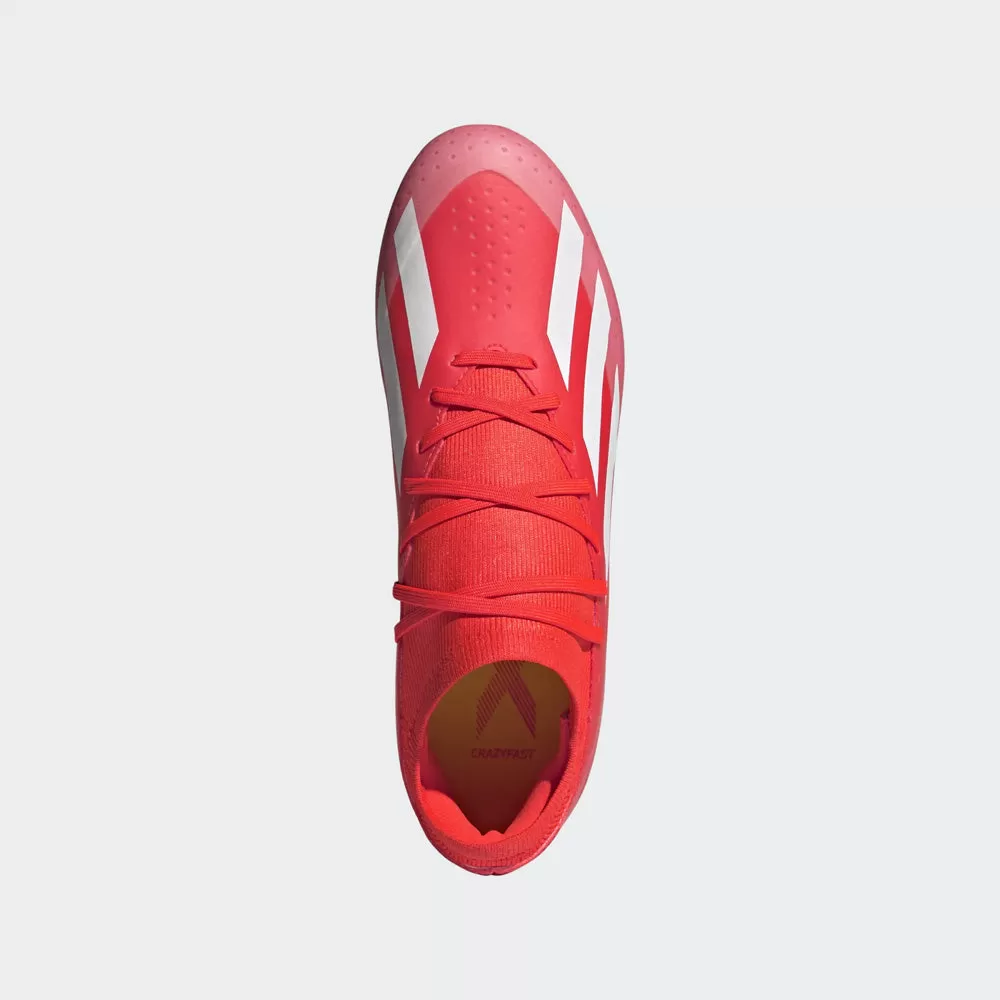 Adidas X Crazyfast League FG Football Boots (Solar Red/White/Yellow)