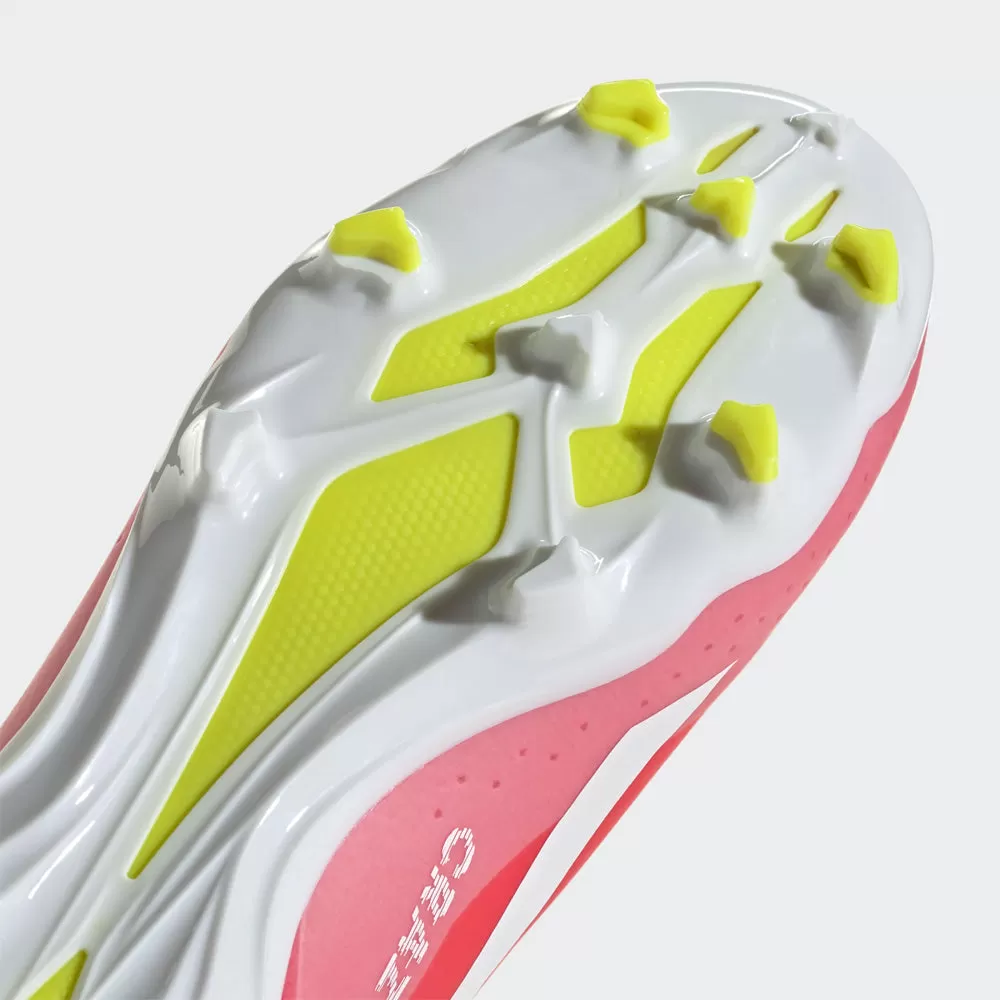 Adidas X Crazyfast League FG Football Boots (Solar Red/White/Yellow)