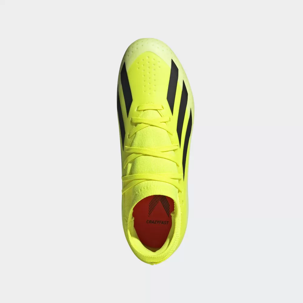 Adidas X Crazyfast League FG Jnr Football Boots (Team Solar Yellow/Black/Solar Red)