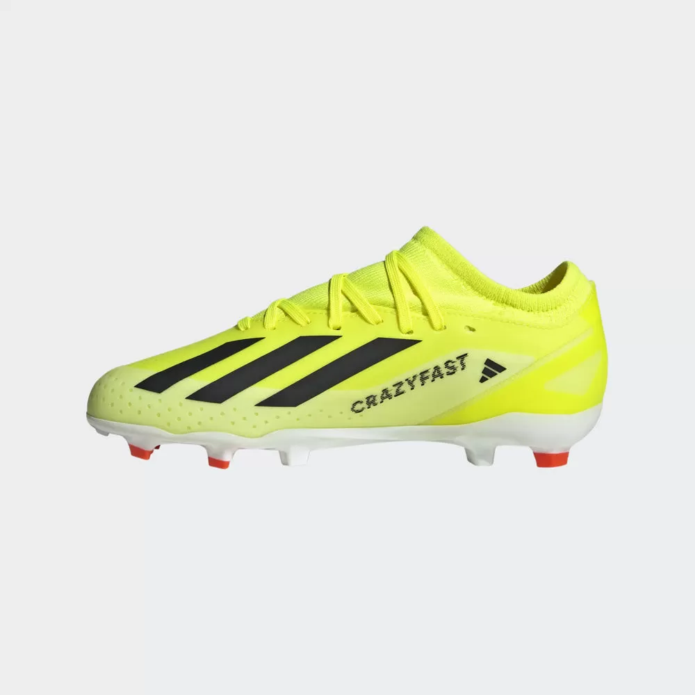 Adidas X Crazyfast League FG Jnr Football Boots (Team Solar Yellow/Black/Solar Red)