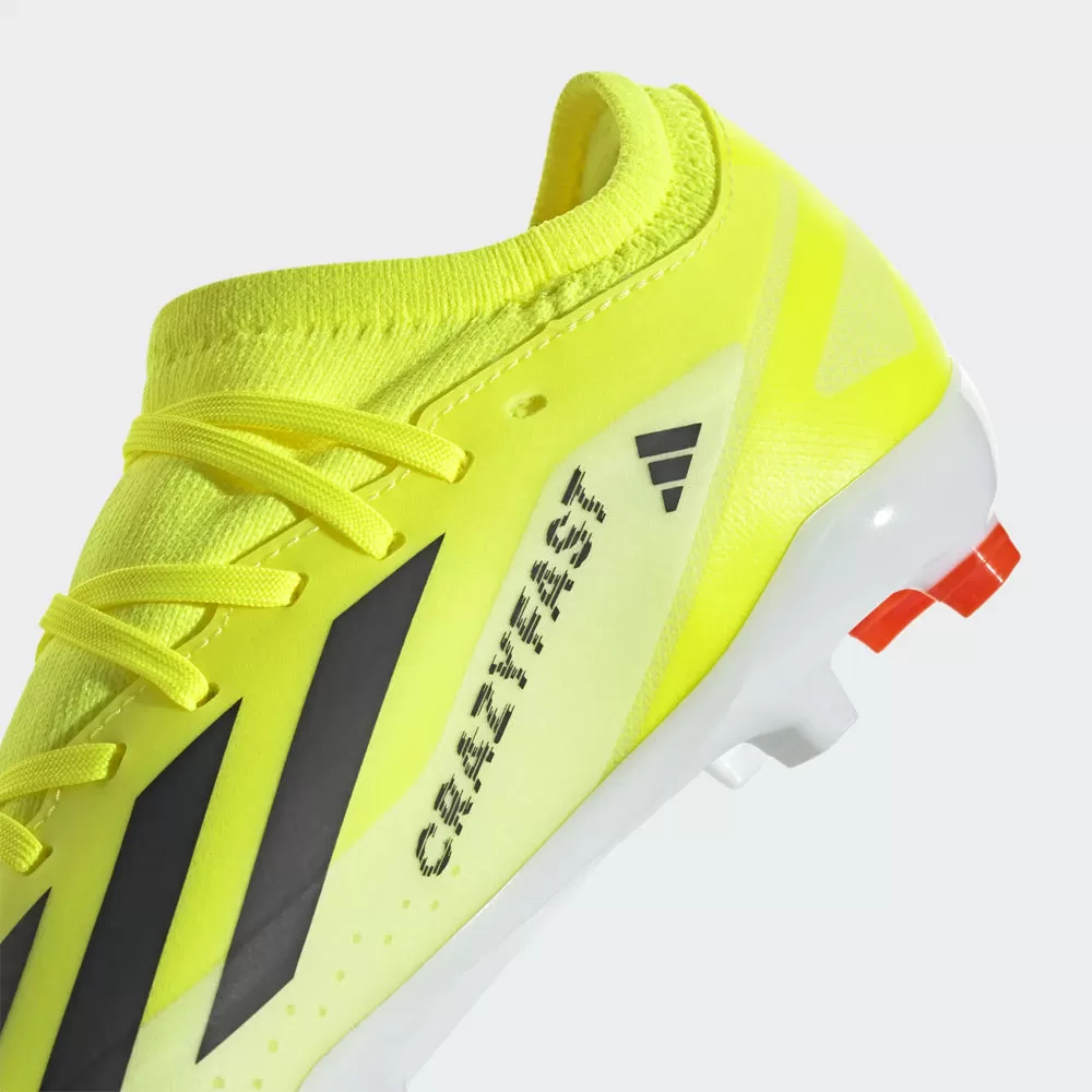 Adidas X Crazyfast League FG Jnr Football Boots (Team Solar Yellow/Black/Solar Red)