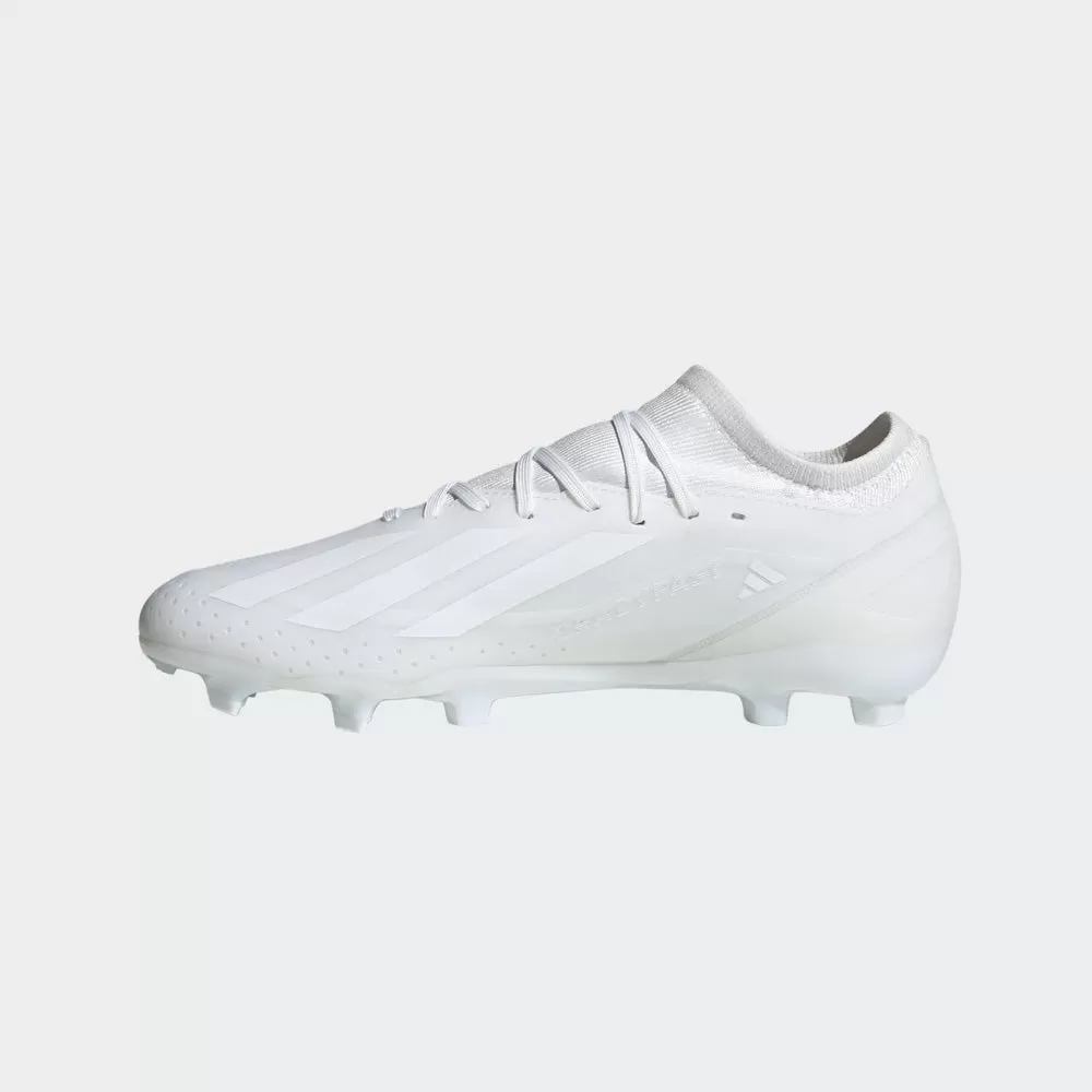 Adidas X Crazyfast.3 FG Football Boots (White/White/White)