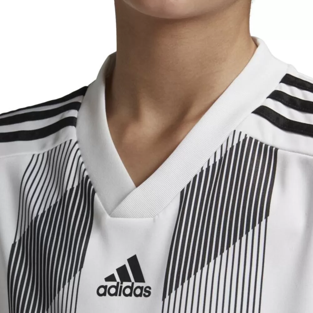 Adidas Youth Striped 19 Jersey (White/Black)