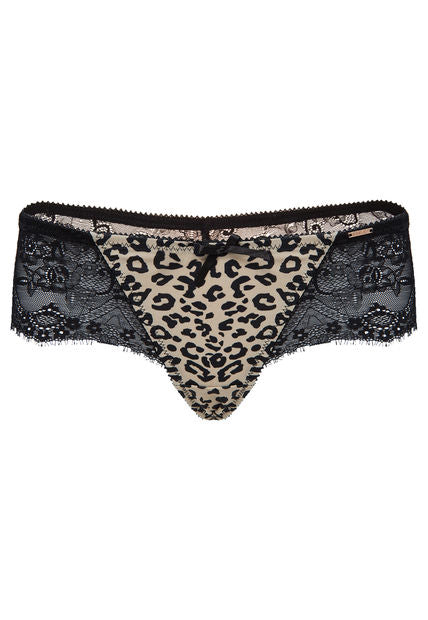 Animal Print Thong - Lace