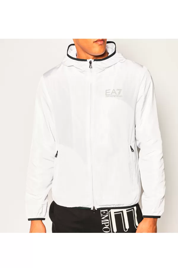 Armani EA7 Zip Up Jacket White