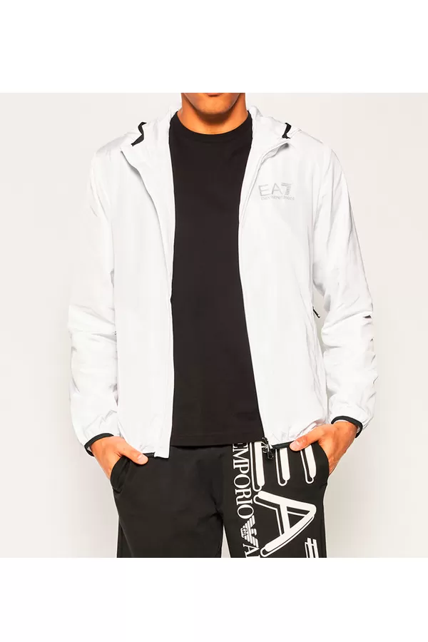 Armani EA7 Zip Up Jacket White