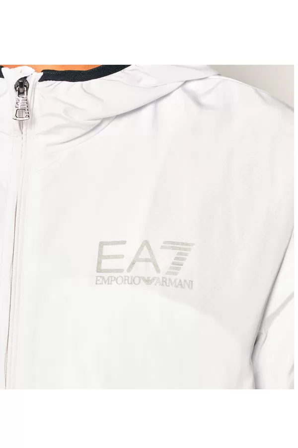 Armani EA7 Zip Up Jacket White