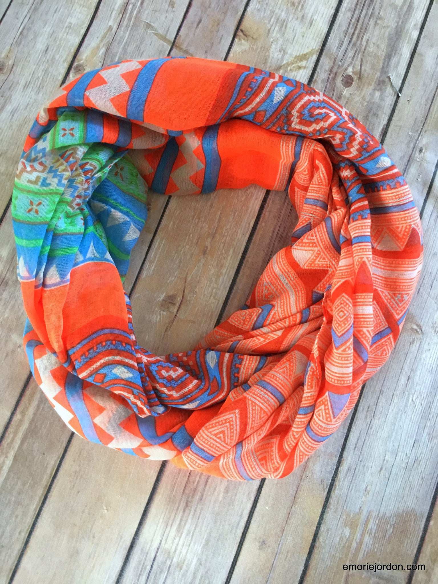 Aztec Boho Chic Infinity Scarves