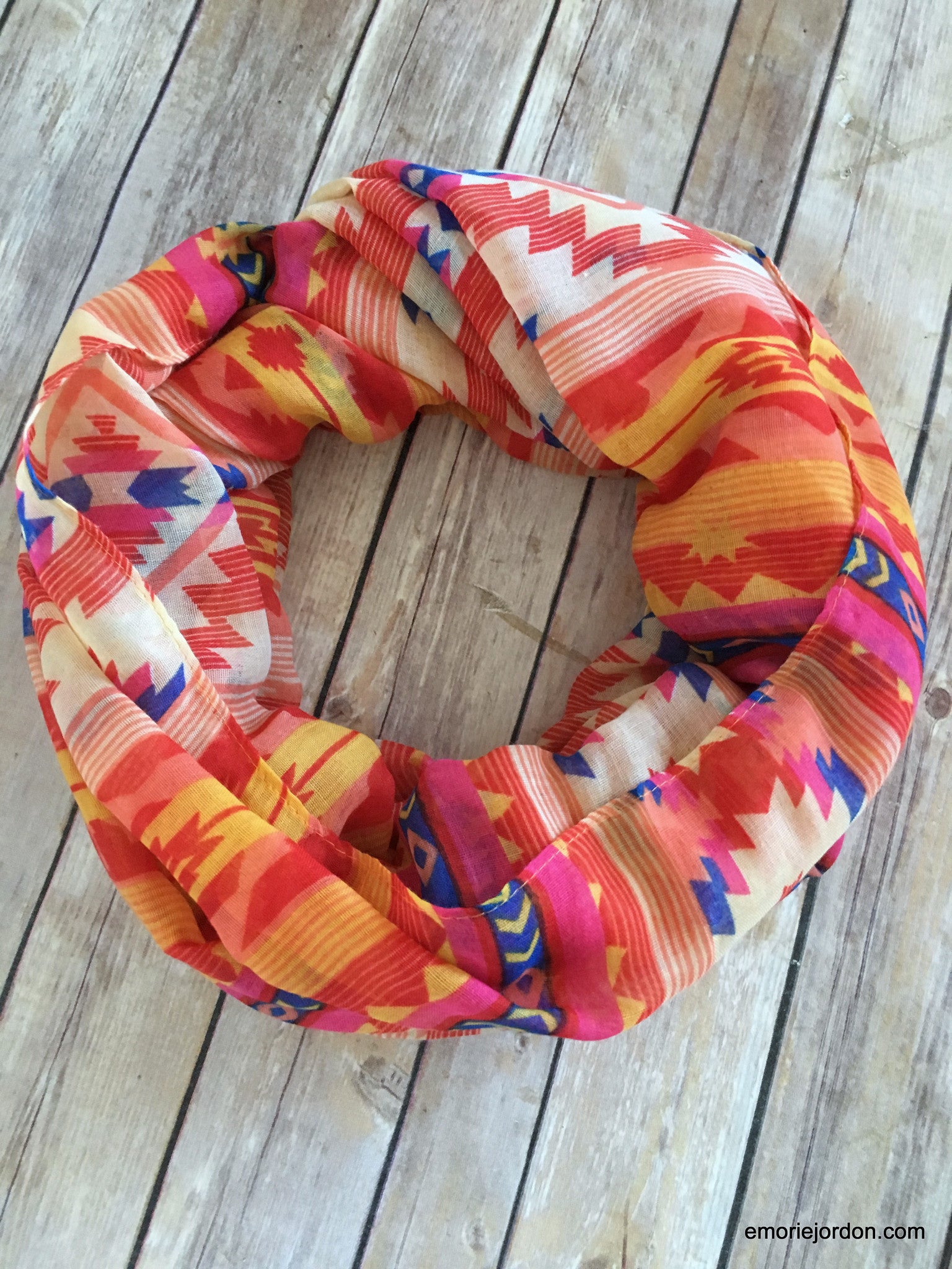 Aztec Boho Chic Infinity Scarves