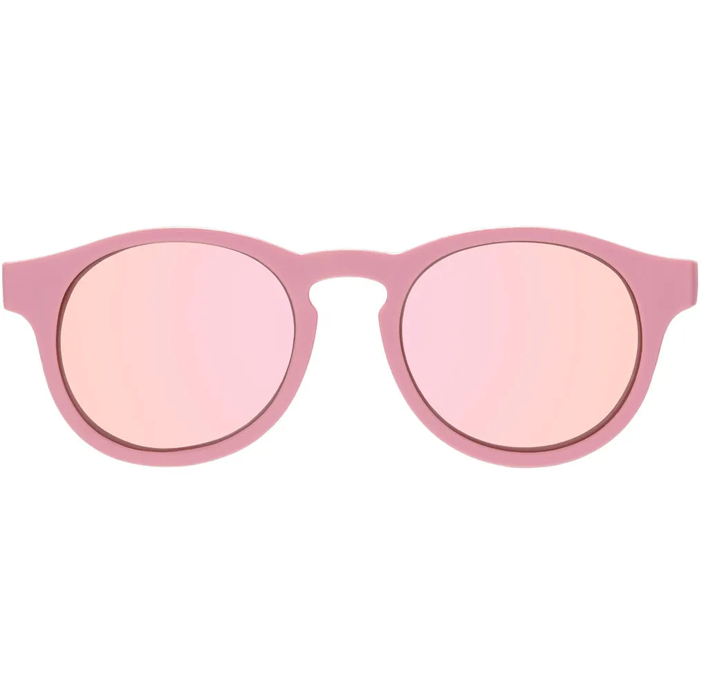 Babiators Polarized Keyhole Mirrored Sunglasses - Pretty in Pink