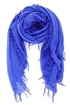 Baja Blue Cashmere and Silk Scarf