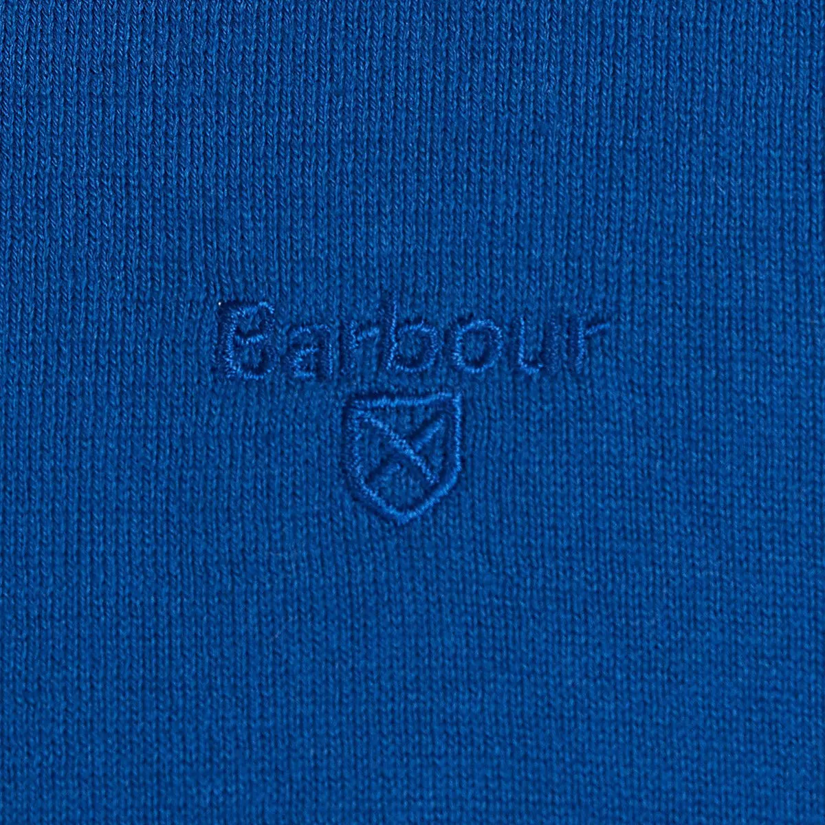 Barbour - Light Cotton Crew Neck Jumper in Bright Blue