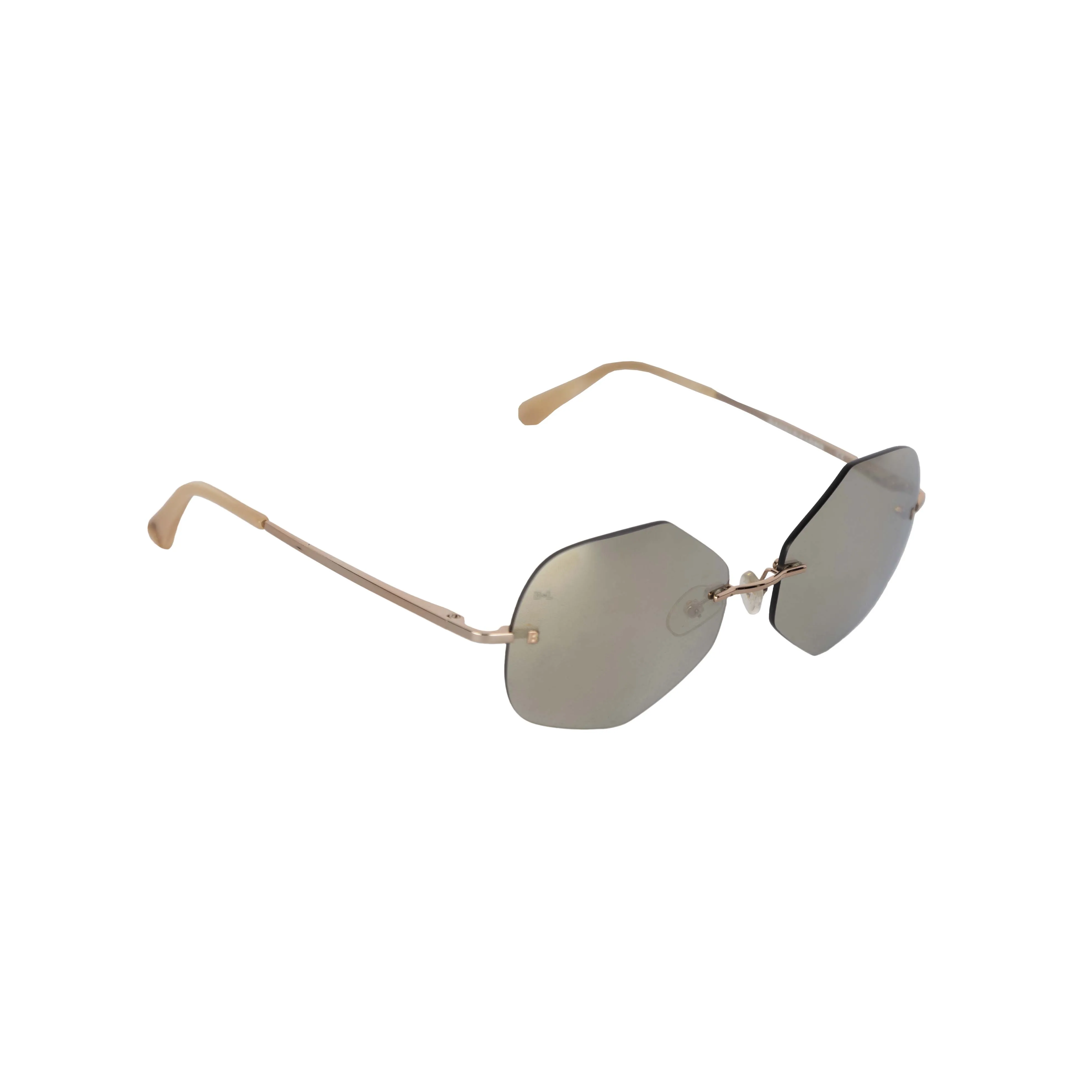 Bausch & Lomb Rimless Hexagon Sunglasses - '00s