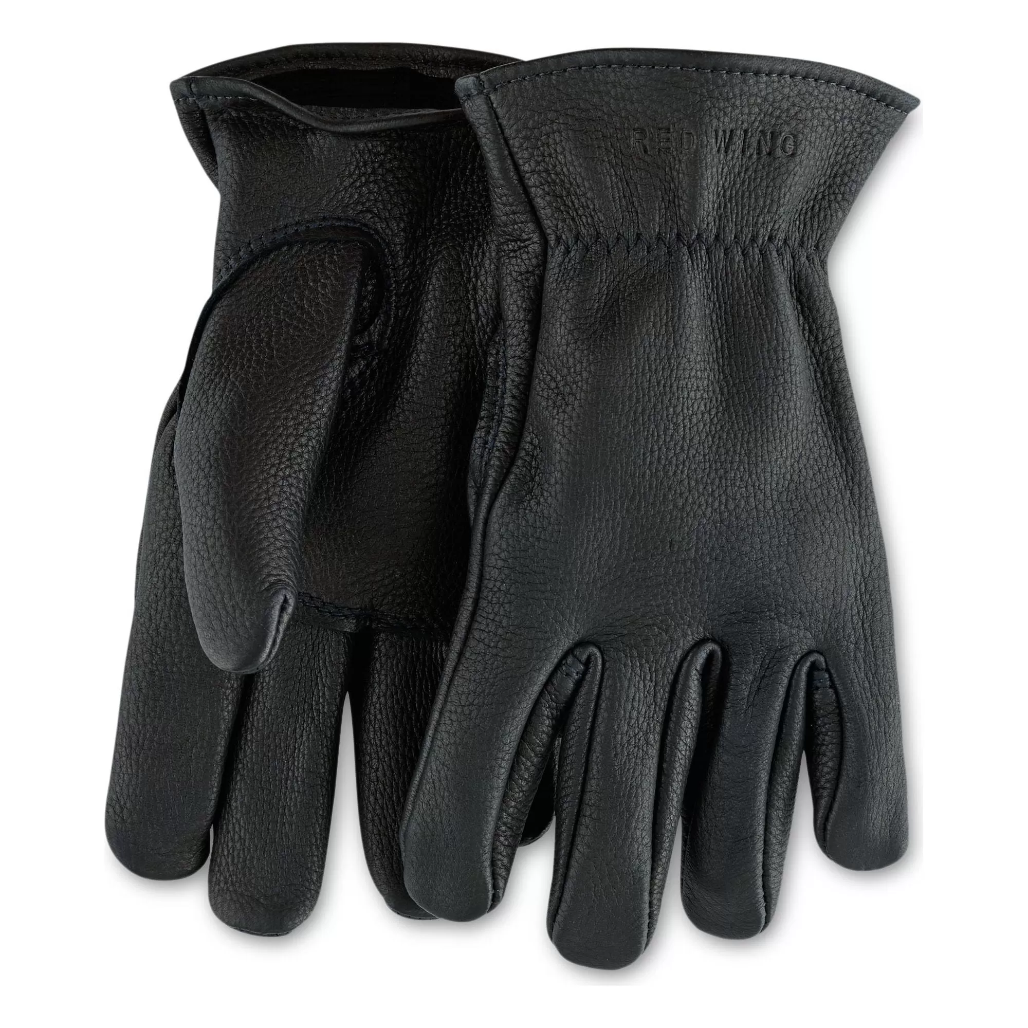 Black Buckskin Leather Lined Glove 95232