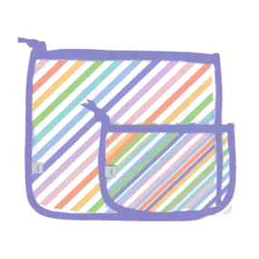 Bogg Bag Decorative Insert - Pastel Stripes