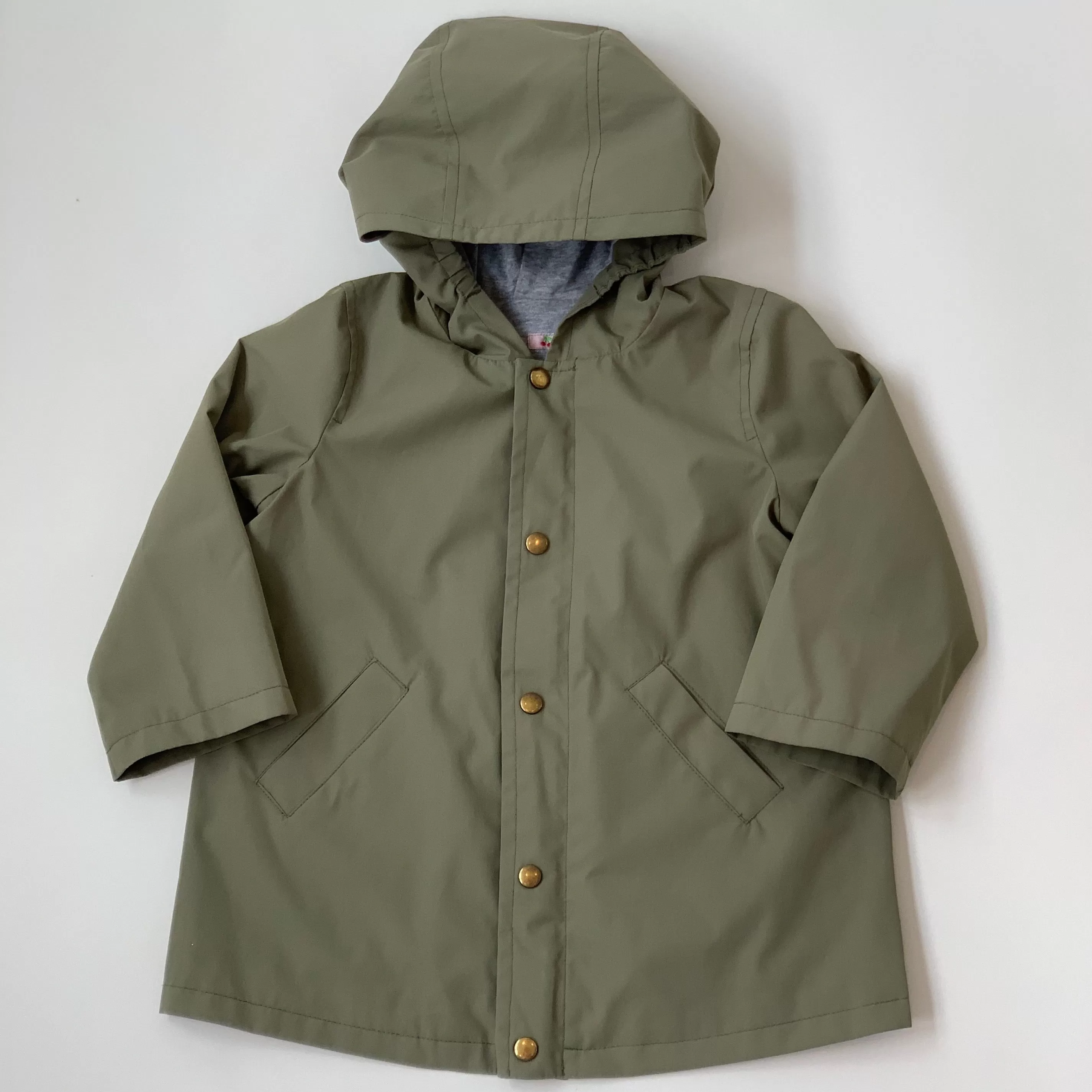 Bonpoint Khaki Waterproof Jacket: 2 Years