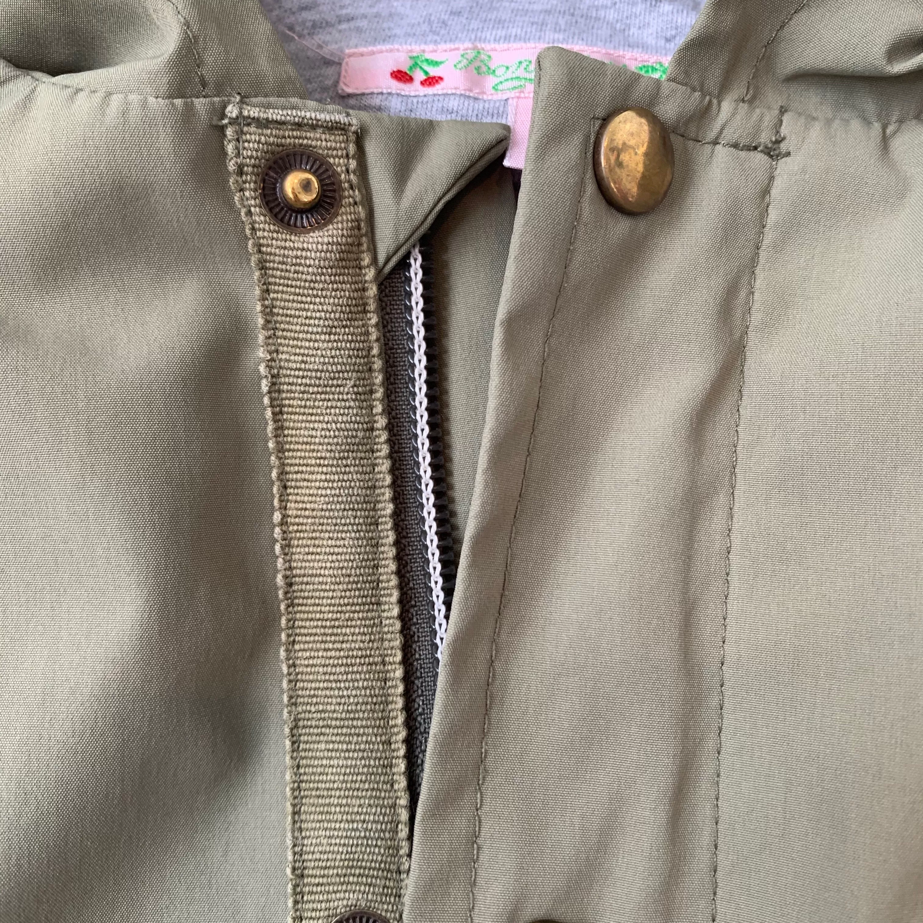 Bonpoint Khaki Waterproof Jacket: 2 Years