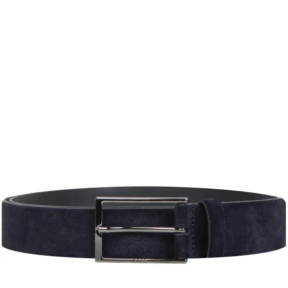 BOSS 'Calindo' Suede Belt Dark Blue