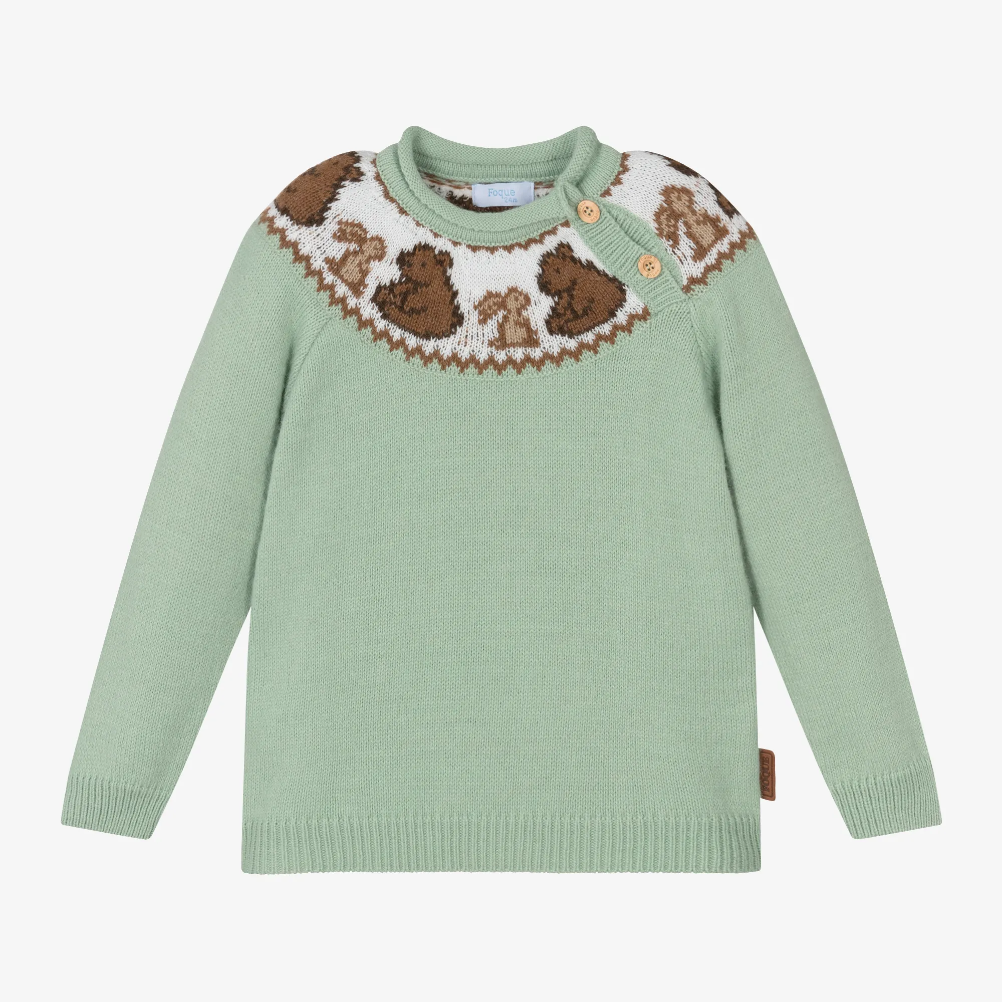 Boys Green Knitted Sweater