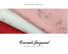 Brocade Jacquard Satin Material