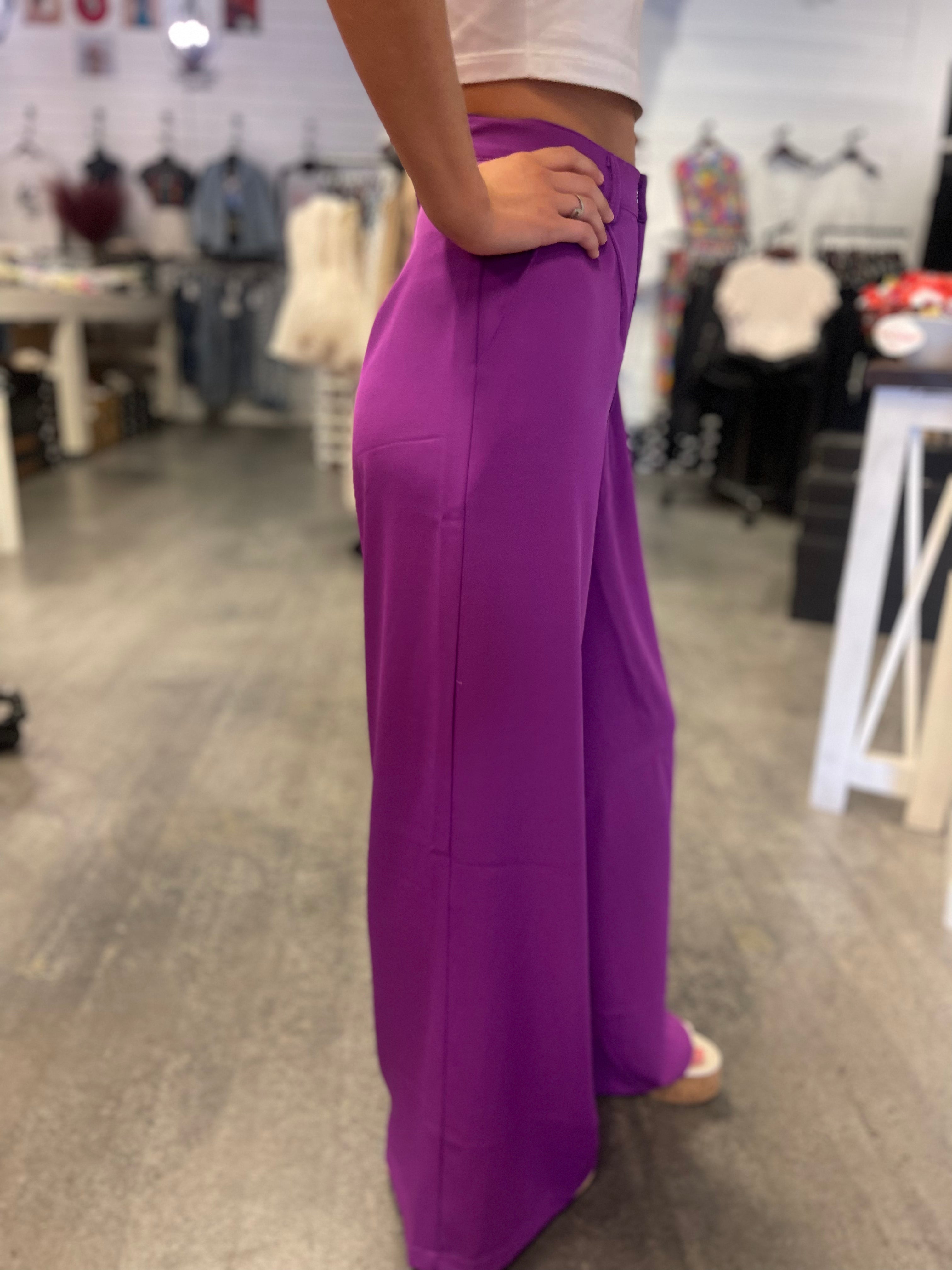 Business with a Flare Pants | Purple