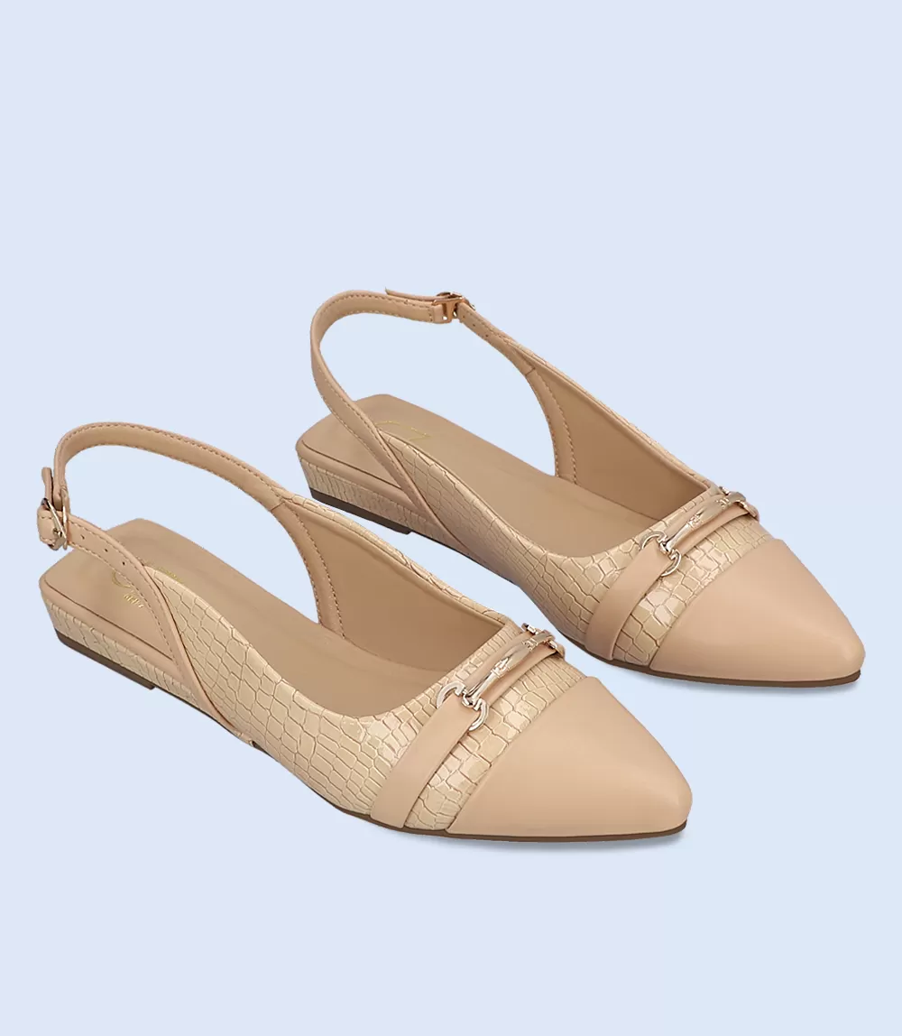 BW8153-FAWN-Women Casual Sling Backs