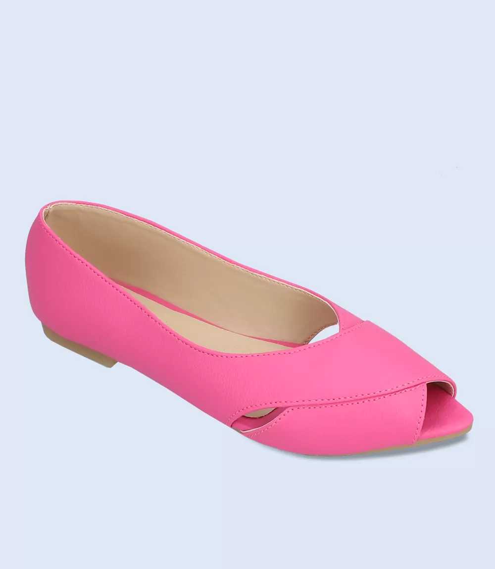 BW8241-Fuschia-Women Casual Peep Toe's