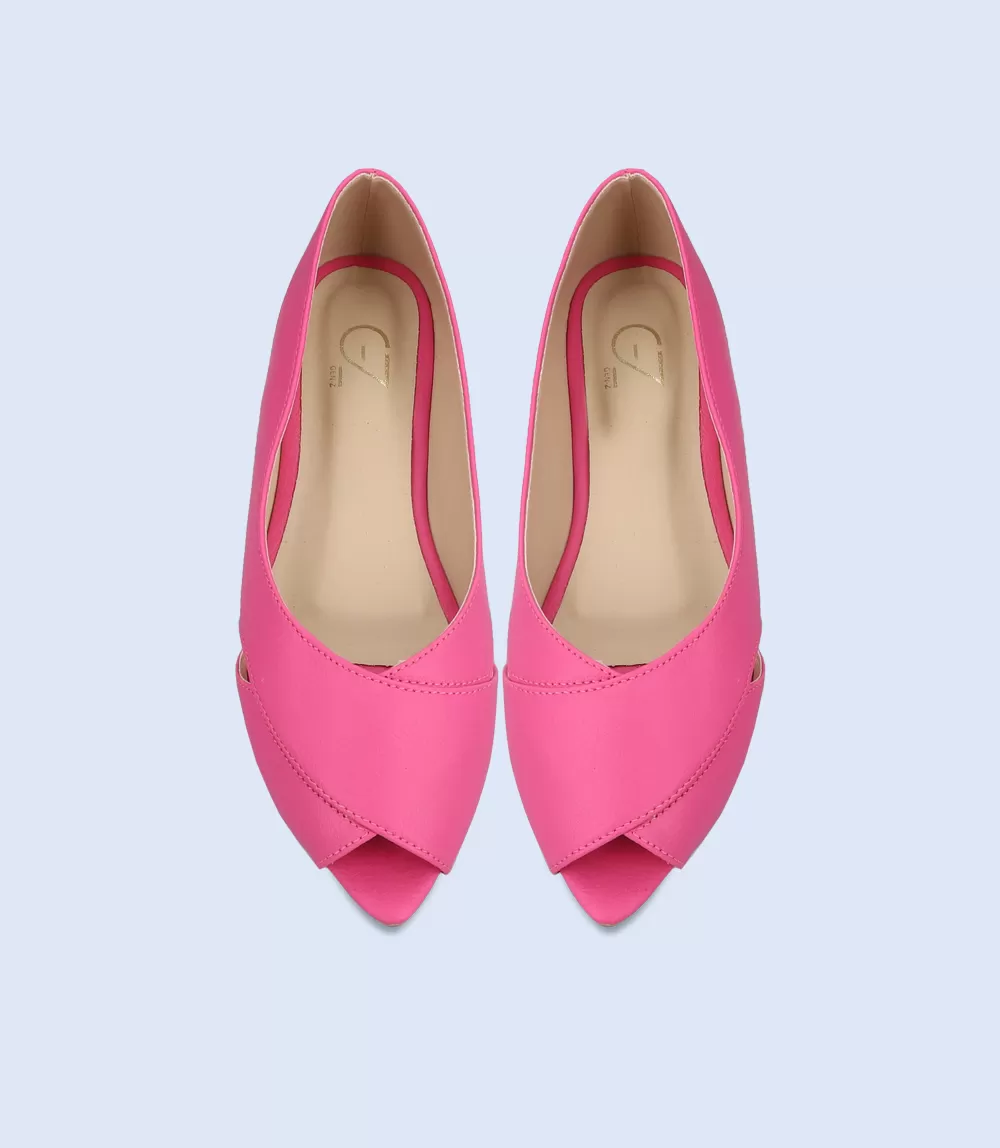 BW8241-Fuschia-Women Casual Peep Toe's