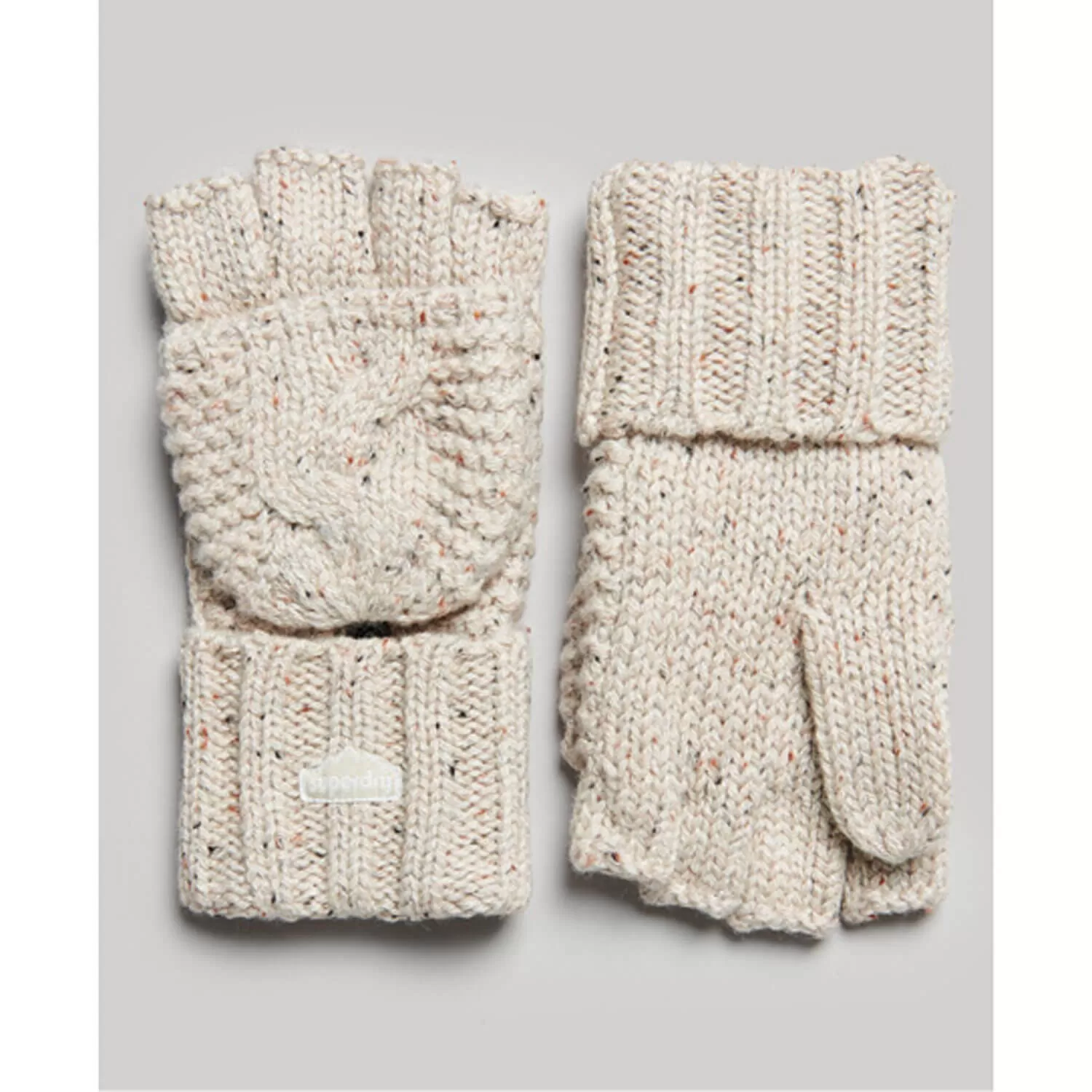 Cable Knit Gloves - Oatmeal